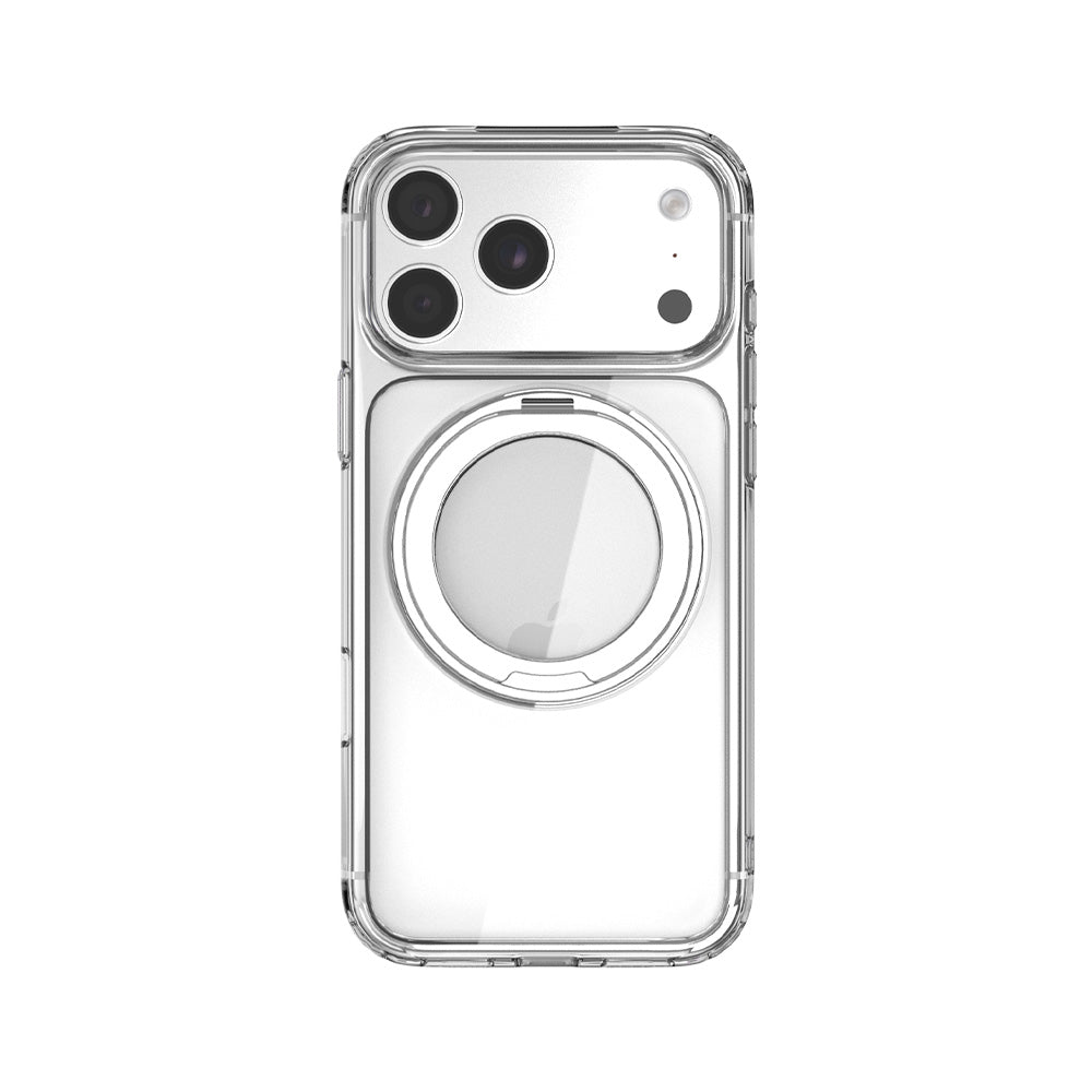 JTLEGEND iPhone 18 Ultra Defence磁吸旋轉支架殼 - 透明
