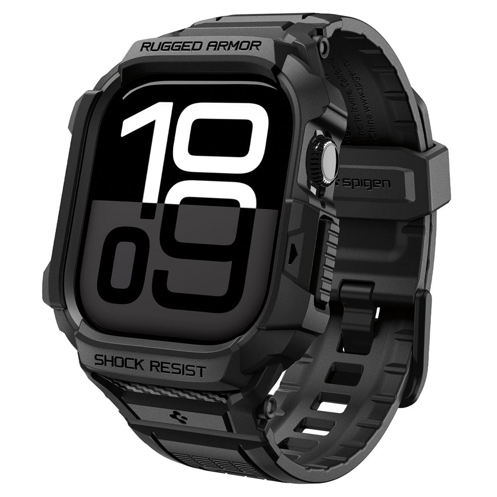 Spigen Apple Watch 11 / 10 (46mm) Rugged Armor Pro 2 -防摔保護殼專業版(錶帶一體成型)