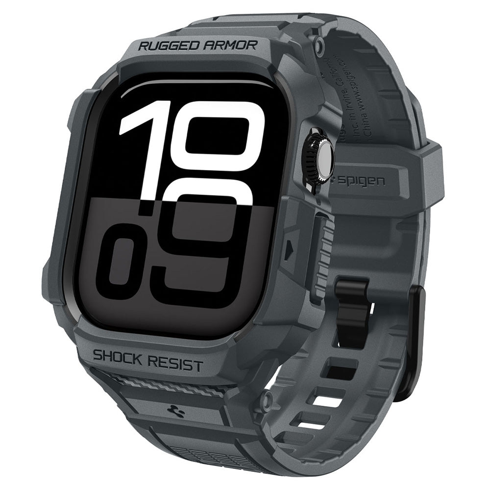 Spigen Apple Watch 11 / 10 (46mm) Rugged Armor Pro 2 -防摔保護殼專業版(錶帶一體成型)