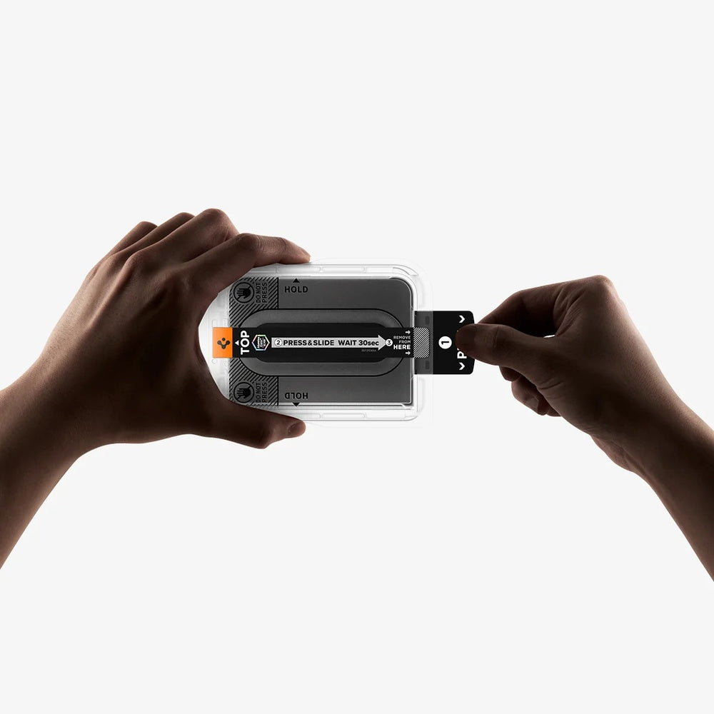 Spigen iPhone Duo Glas.tR EZ Fit Pro HD (2P)-高清保護貼(含快貼板)