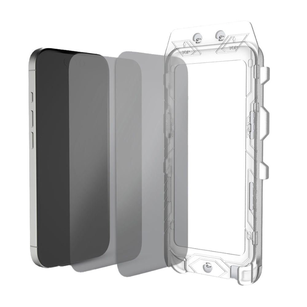 PLES iPhone 17 / Air / 17 Pro / 17 Pro Max 鋼化玻璃保護貼2入組-含對位板(防窺)