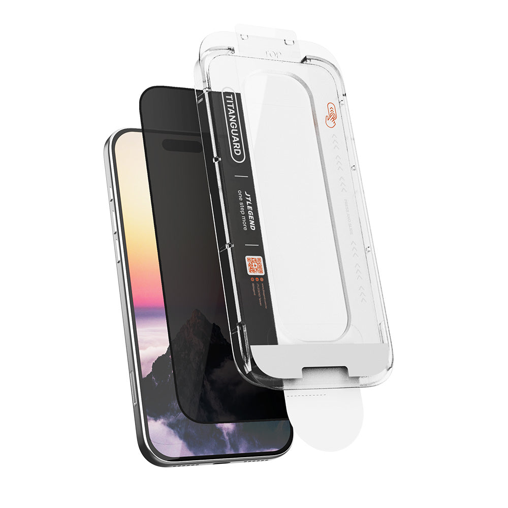 JTLEGEND iPhone 18 Pro Max Titanguard防窺螢幕保護貼（含快貼板）