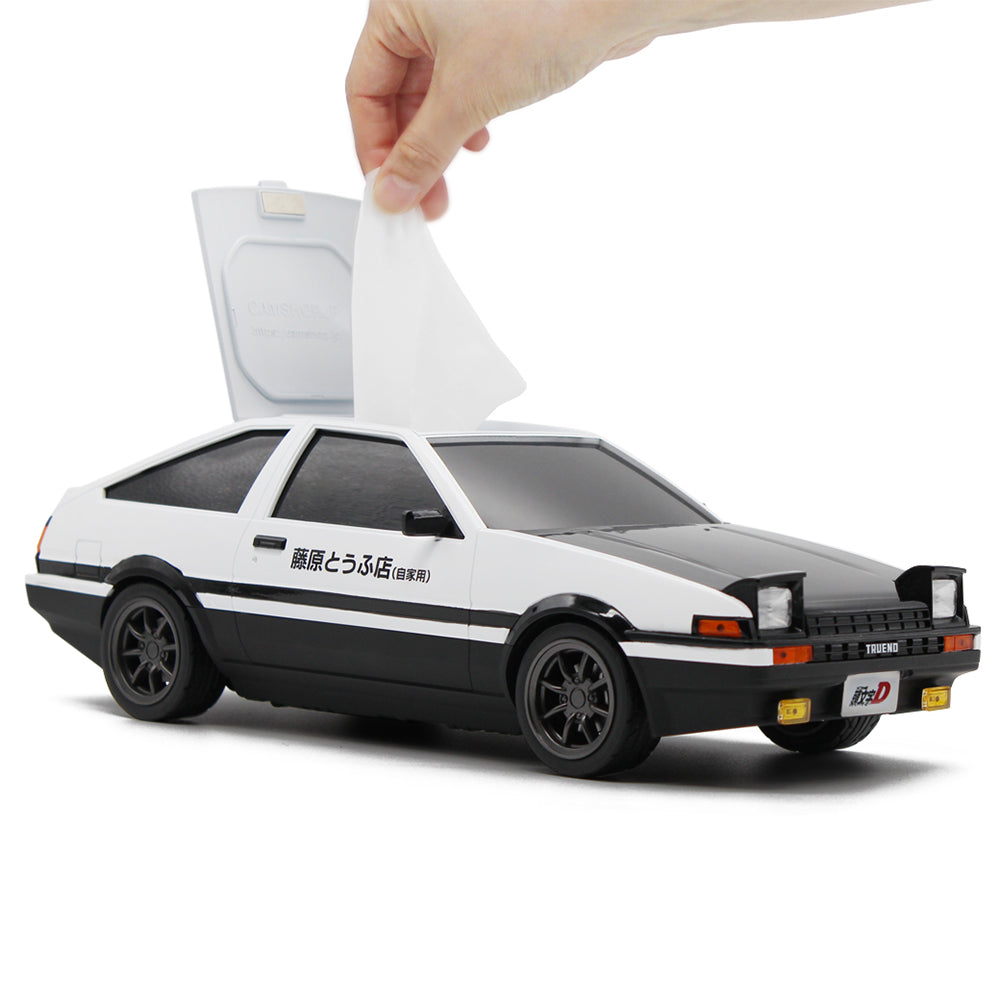 日本設計 AE86 頭文字D藤原豆腐店汽車造型紙巾盒(後期版)
