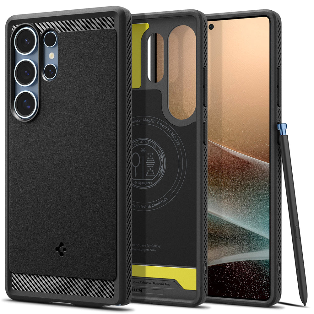 Spigen Galaxy S25 Ultra (6.9吋) Rugged Armor MagFit-磁吸軍規防摔保護殼