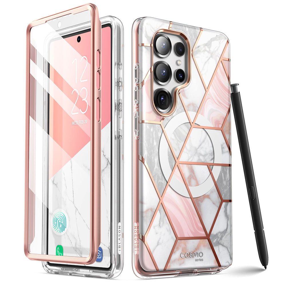 i-Blason Galaxy S25 Ultra (6.9吋) Cosmo-極致防摔保護殼(大理石: 含螢幕防護膜)