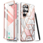 i-Blason Galaxy S25 Ultra (6.9吋) Cosmo-極致防摔保護殼(大理石: 含螢幕防護膜)