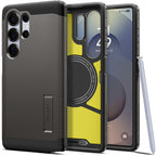 Spigen Galaxy S25 Ultra (6.9吋) Tough Armor MagFit-磁吸軍規防摔保護殼(黑/銅灰)