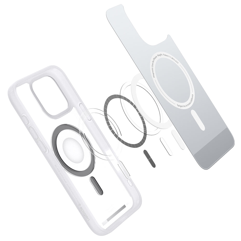 Spigen  iPhone 16 Pro Max (6.9吋) Ultra Hybrid Classic MagFit-磁吸防摔保護殼(白)