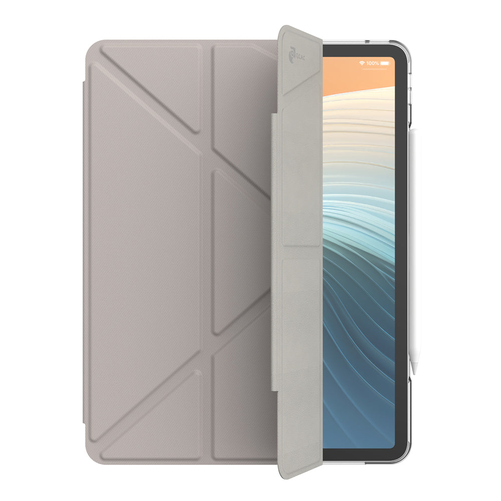 JTLEGEND iPad Pro 13'' Ness Pro 相機快取多角度折疊防潑水布紋保護殼 (磁扣款)