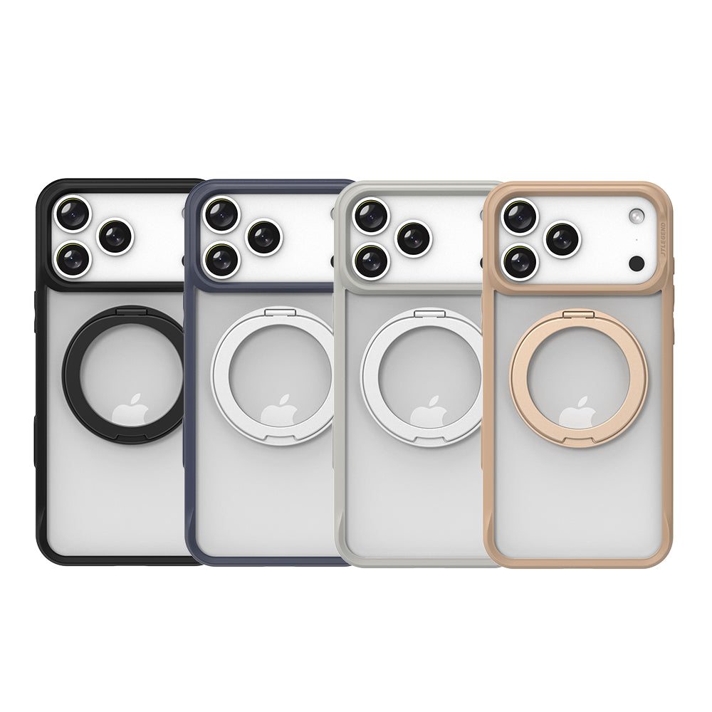 JTLEGEND iPhone 17 Pro Rex Mag Stand 終極防摔磁吸支架殼（按鍵版）