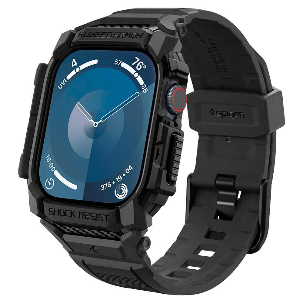 Spigen Apple Watch 11 / 10 (42mm) Rugged Armor Pro-防摔保護殼專業版(錶帶一體成型)