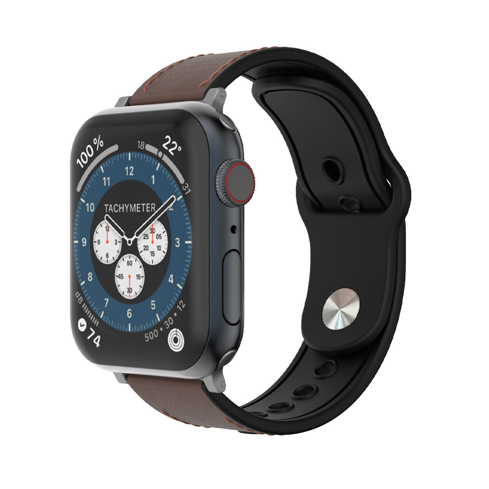 JTLEGEND Apple Watch series Sheer真皮防潑水錶帶