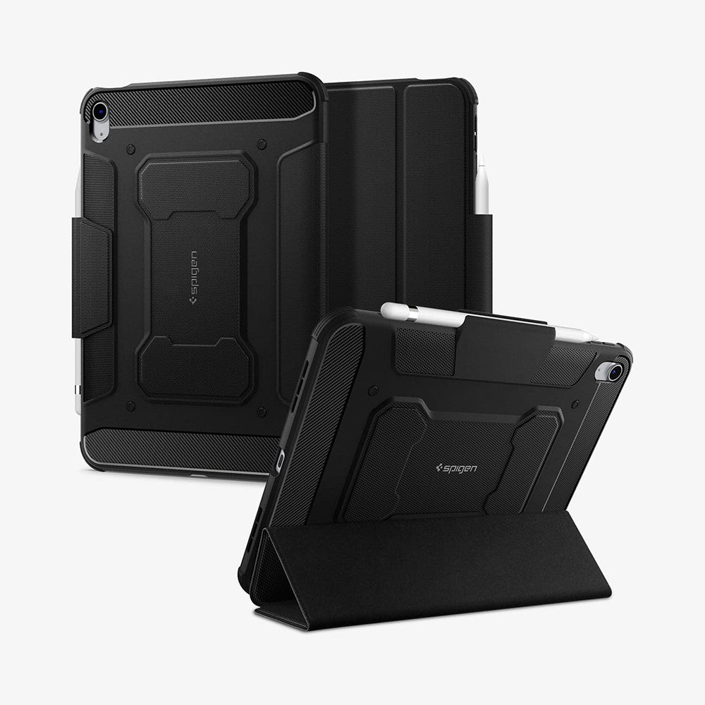 Spigen iPad 11" (2025) / 10.9" (2022) Rugged Armor Pro Black-軍規防摔保護殼