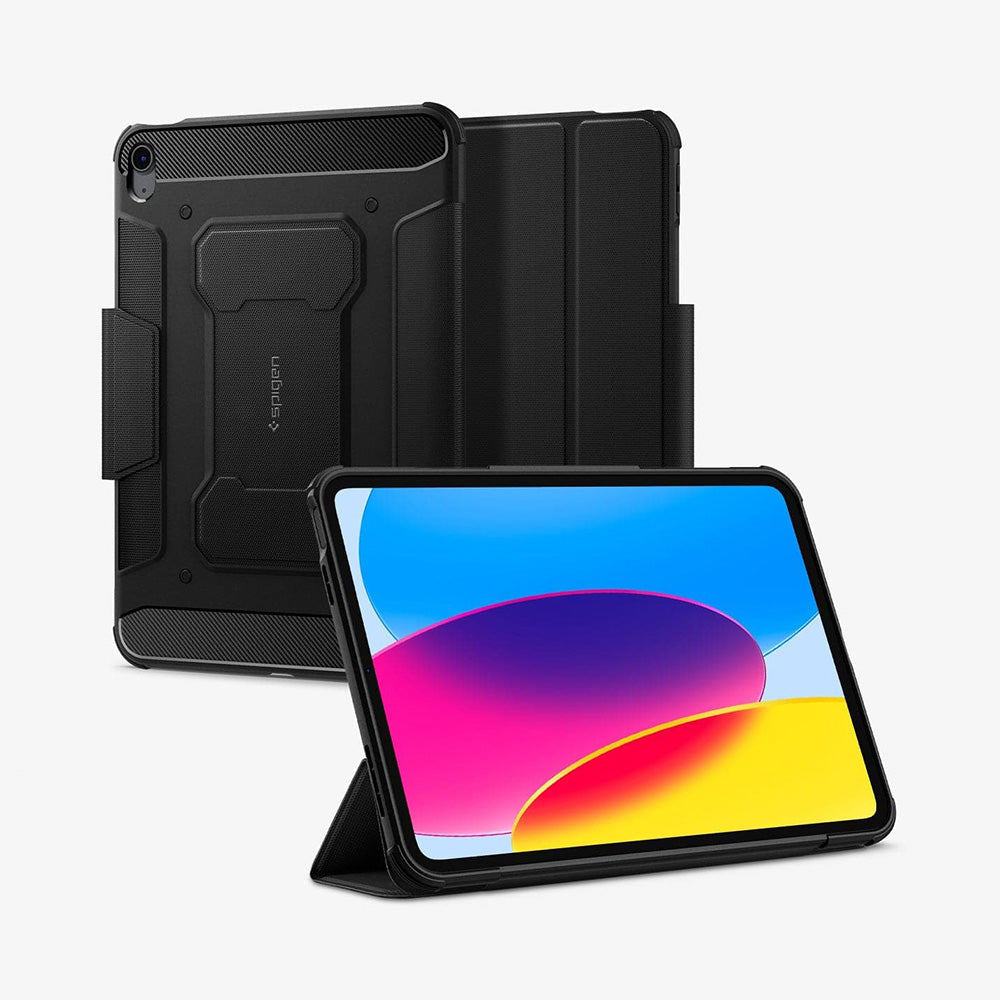 Spigen iPad 11" (2025) / 10.9" (2022) Rugged Armor Pro Black-軍規防摔保護殼