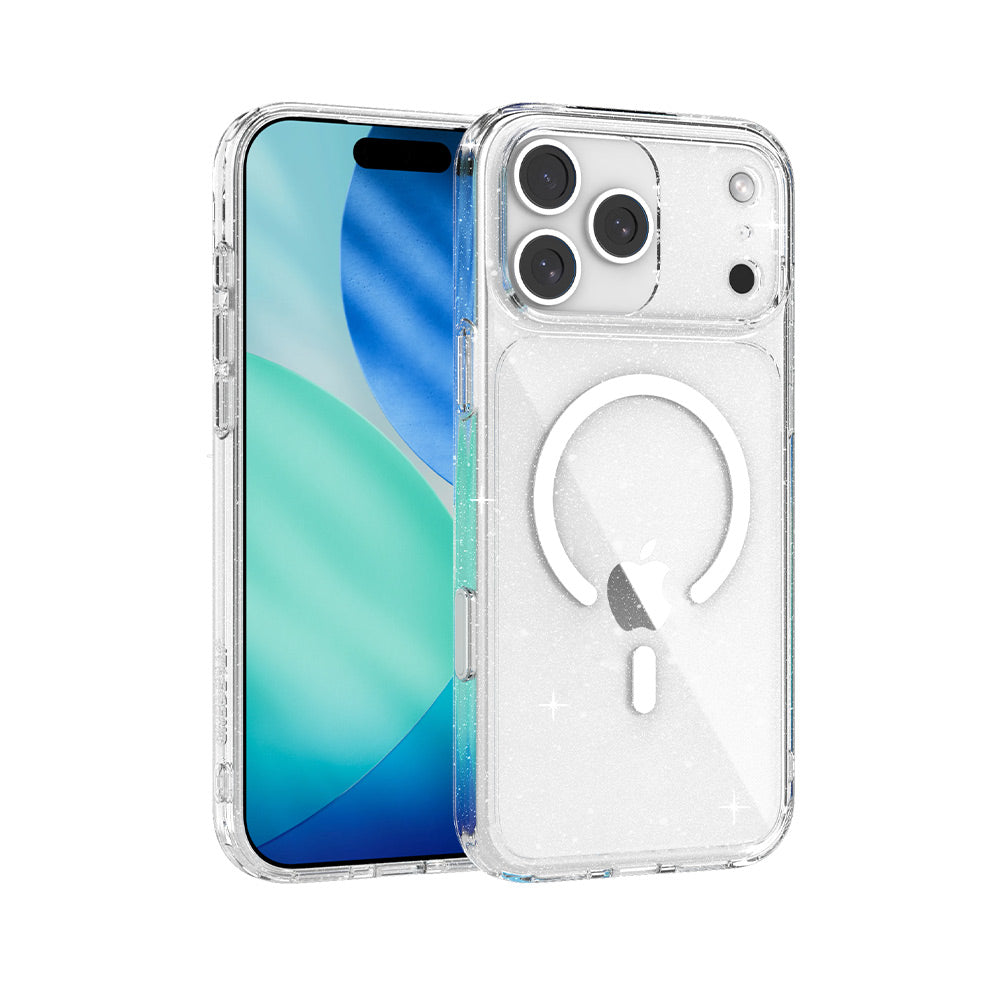 JTLEGEND iPhone 17 Pro Max Glitter Mag減震防摔磁吸保護殼（按鍵版）