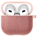 Spigen Airpods 4- Urban Fit 布紋保護殼 (黑/玫瑰金)