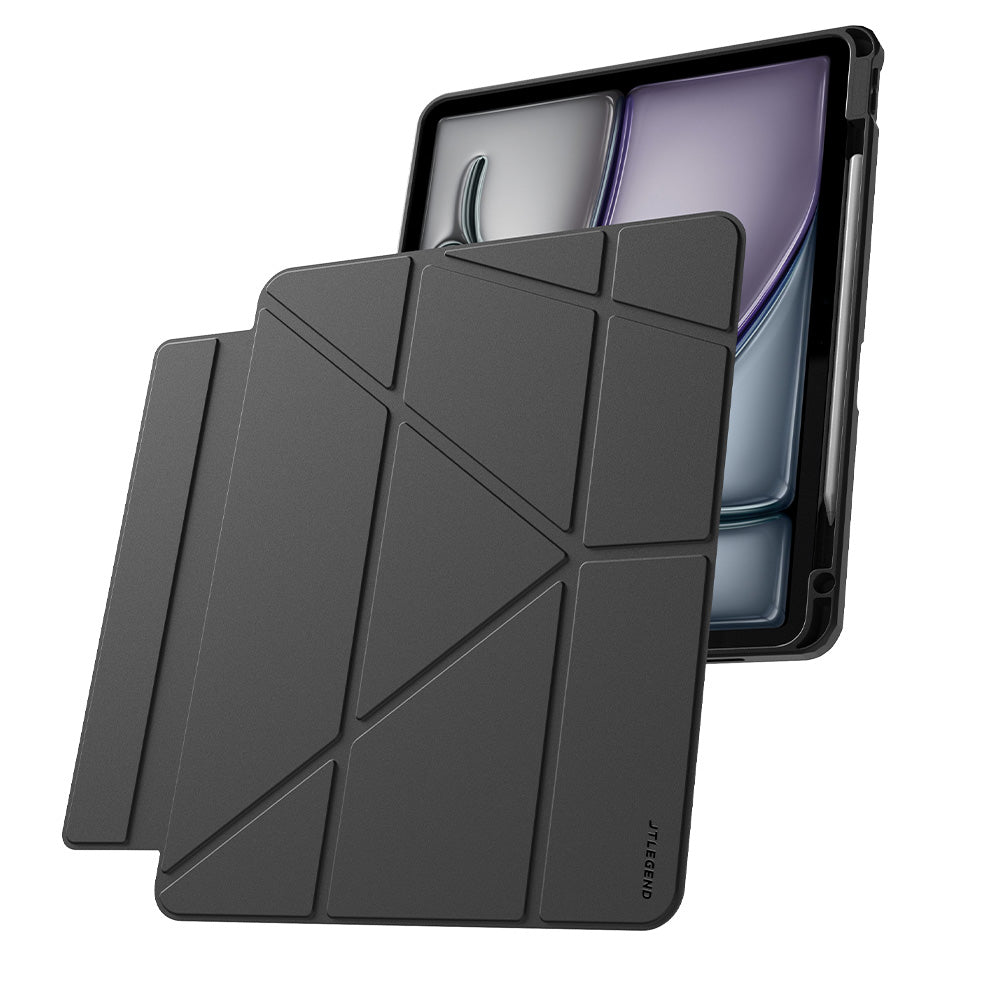 JTLEGEND iPad Air 13"/ Pro 12.9" 2020~2026 YOUTH TRANSFORMER相機快取可拆面蓋防摔皮套（筆槽款）