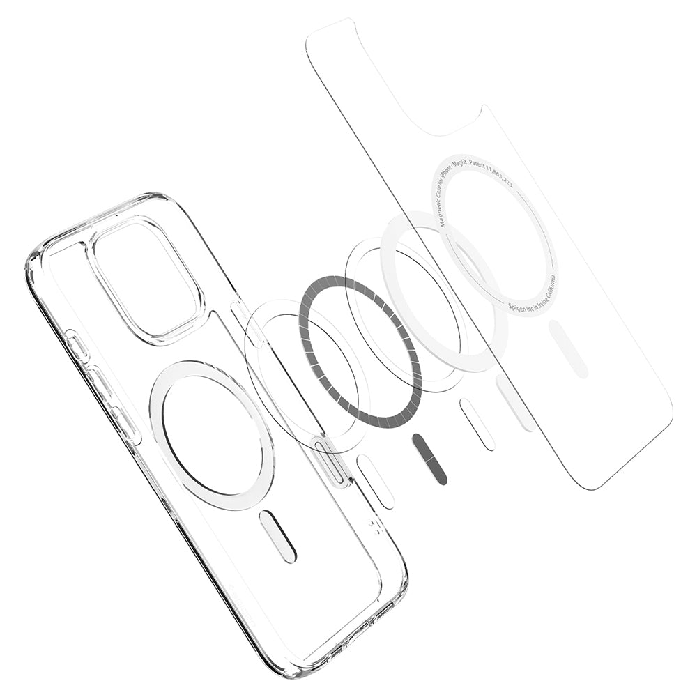 Spigen iPhone 16 Pro Max (6.9 吋) Ultra Hybrid T MagFit-磁吸防摔保護殼(白)