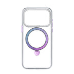 PYNANA iPhone 17 Pro Max Dancing Circle Magsafe-水晶磁圈支架保護殼(紫)