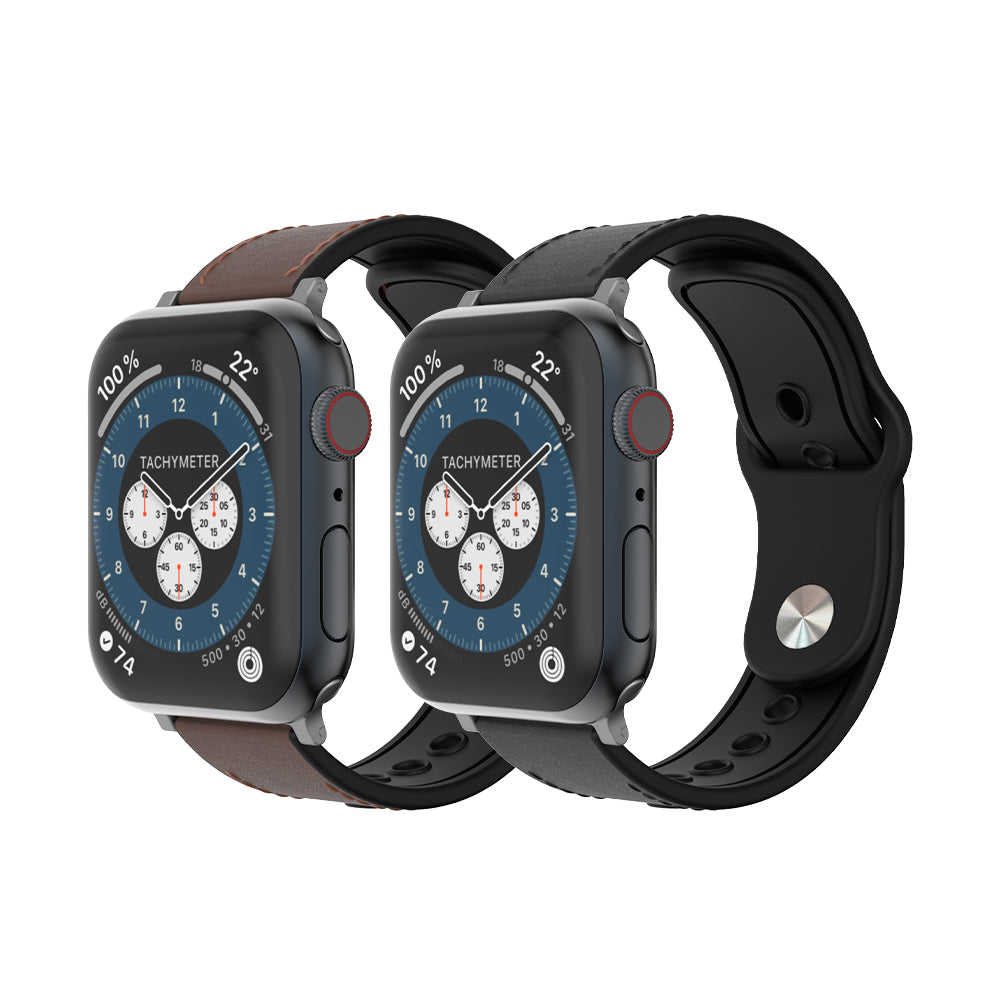 JTLEGEND Apple Watch series Sheer真皮防潑水錶帶