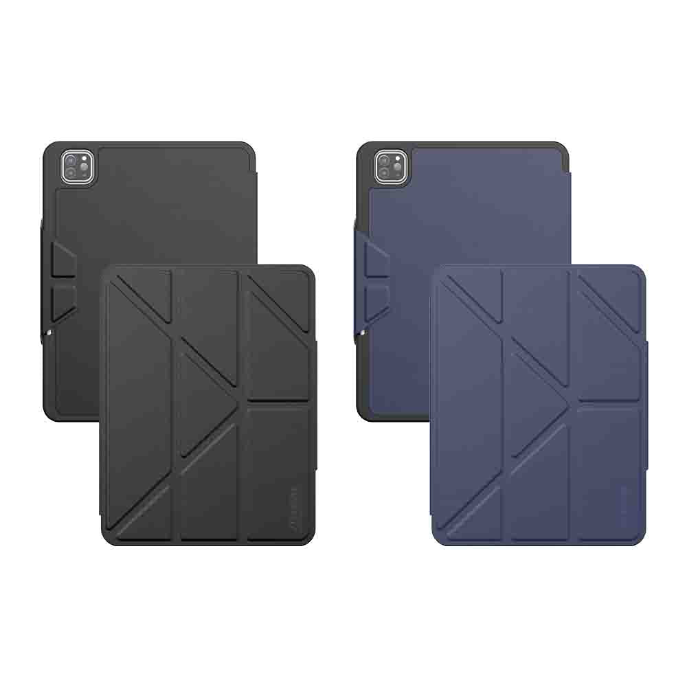 JTLEGEND iPad Pro 11'' Ness Pro 相機快取多角度折疊防潑水布紋保護殼 (筆槽款)