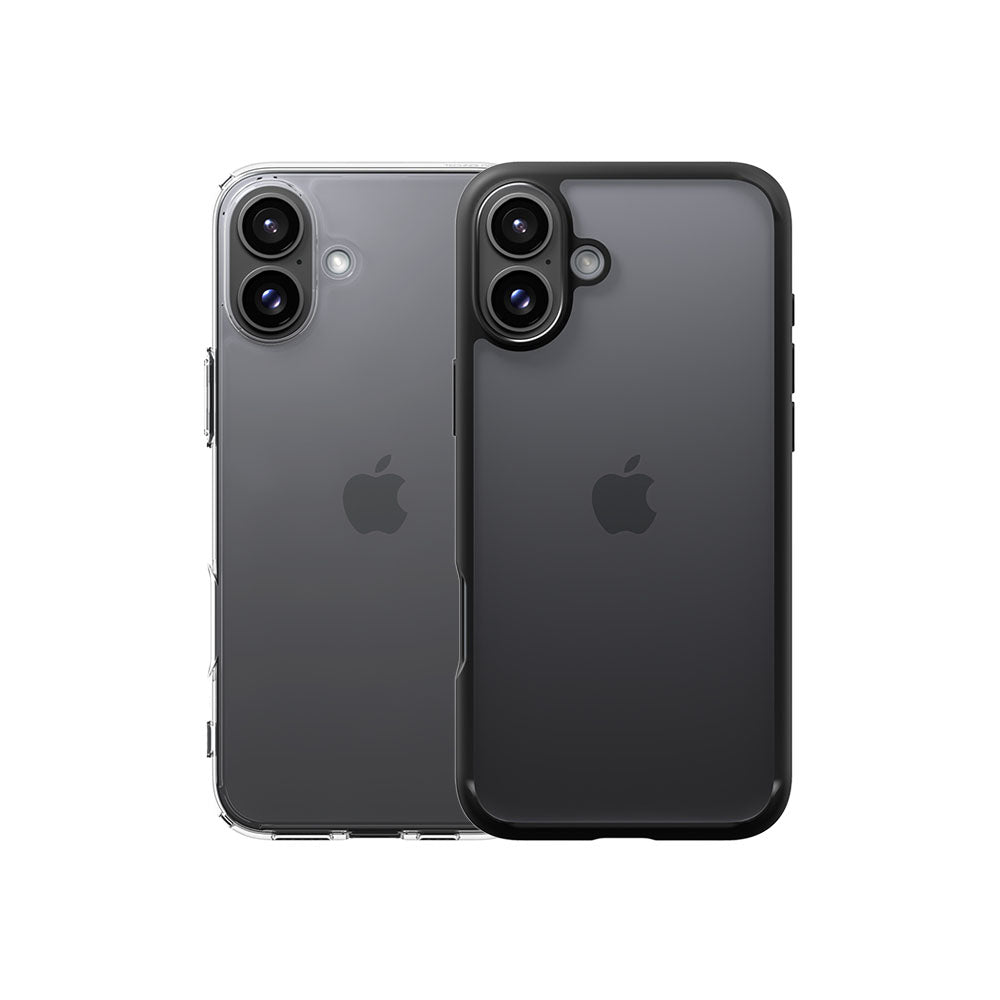 Spigen iPhone 16 (6.1吋) Ultra Hybrid-防摔保護殼(晶透/黑)(有掛繩孔)