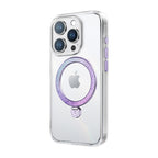 PYNANA iPhone 16 Pro Dancing Streamer Magsafe-水鑽磁圈保護殼(紫)
