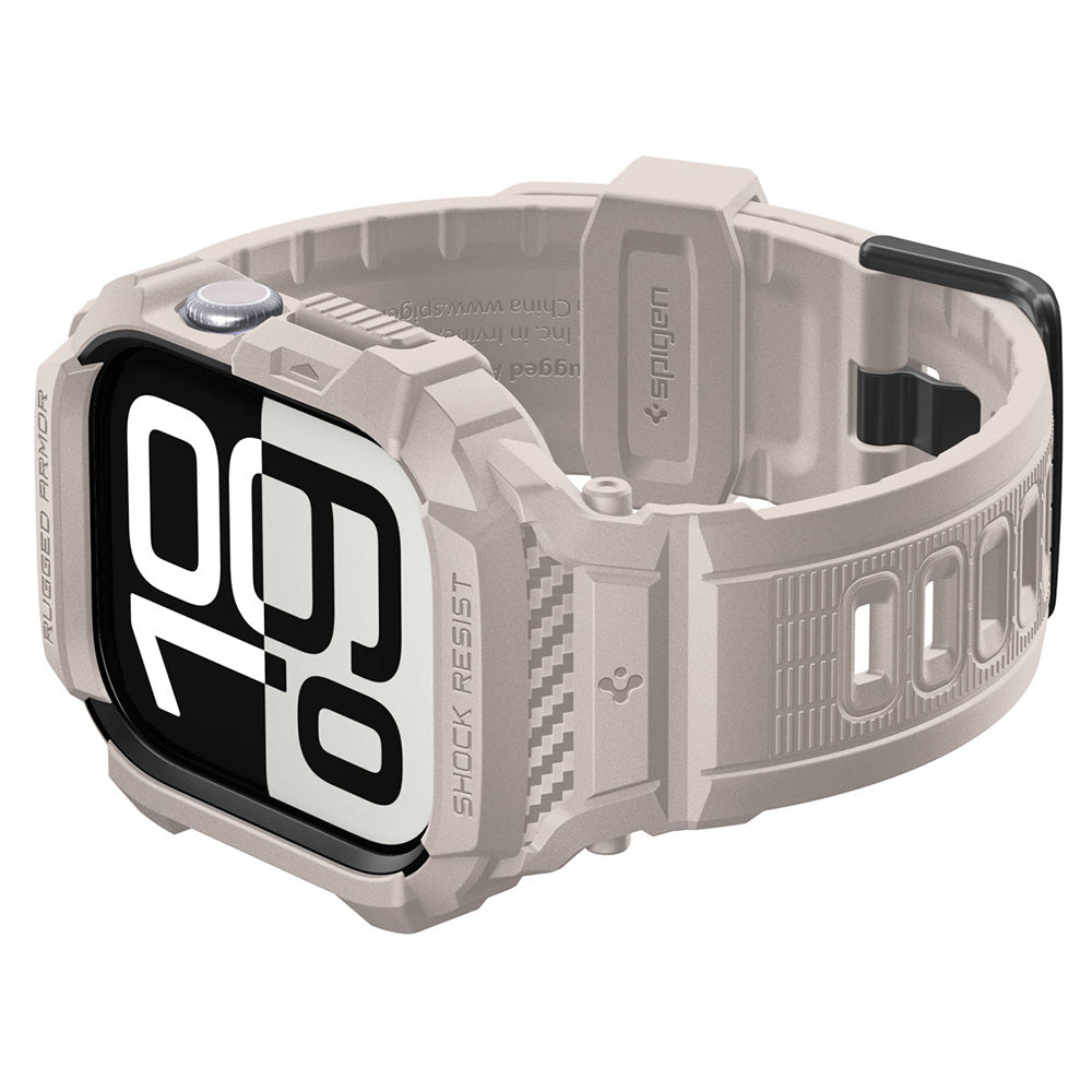 Spigen Apple Watch 11 / 10 (46mm) Rugged Armor Pro 2 -防摔保護殼專業版(錶帶一體成型)
