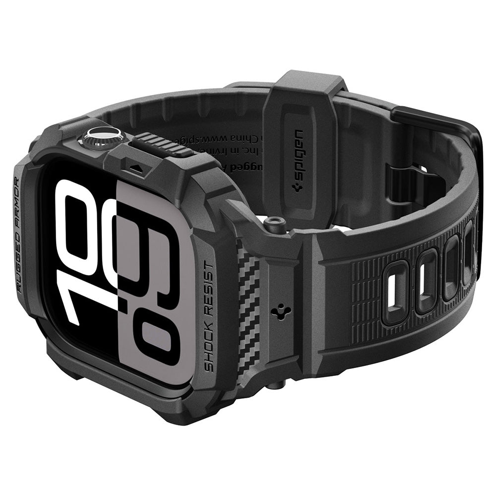 Spigen Apple Watch 11 / 10 (46mm) Rugged Armor Pro 2 -防摔保護殼專業版(錶帶一體成型)