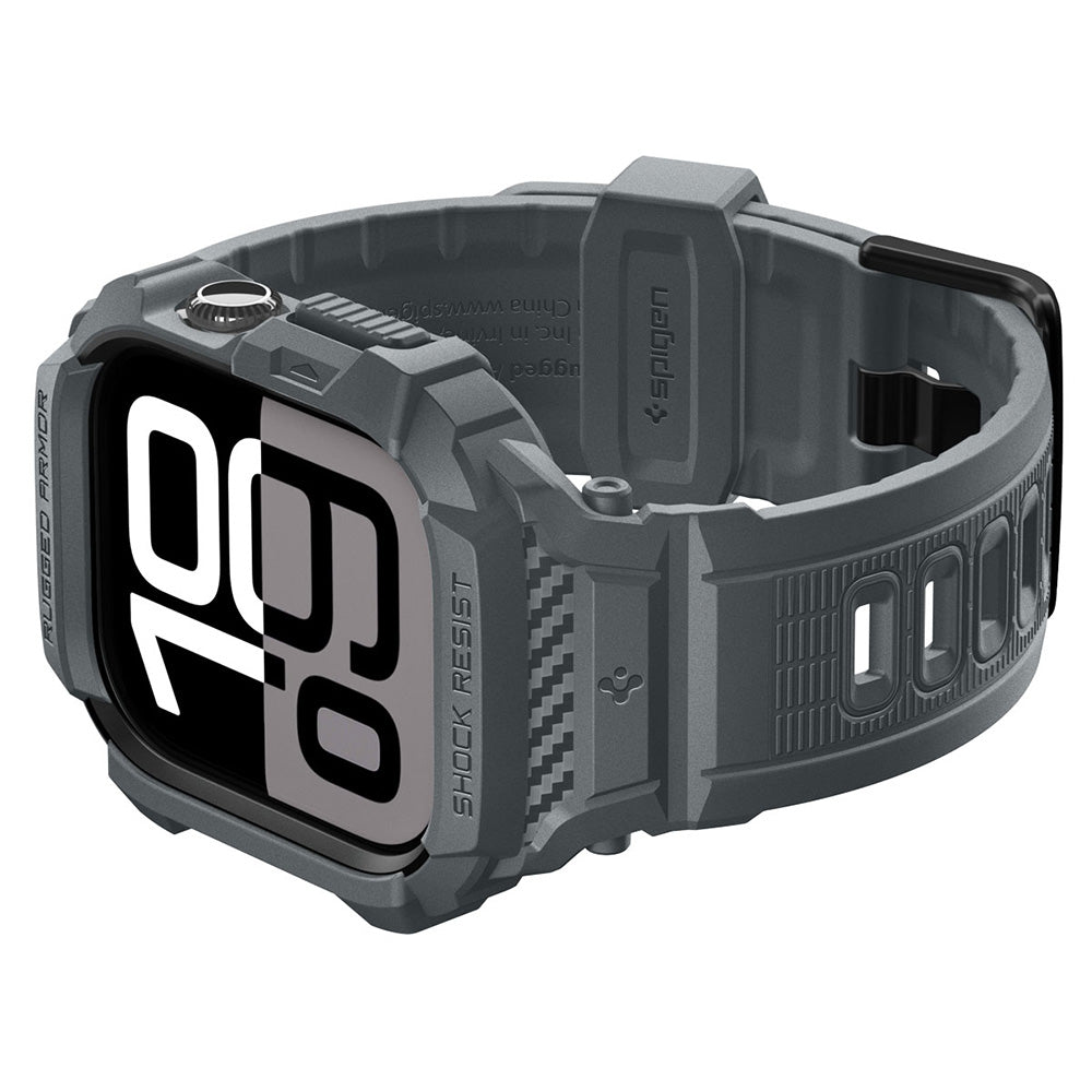 Spigen Apple Watch 11 / 10 (46mm) Rugged Armor Pro 2 -防摔保護殼專業版(錶帶一體成型)