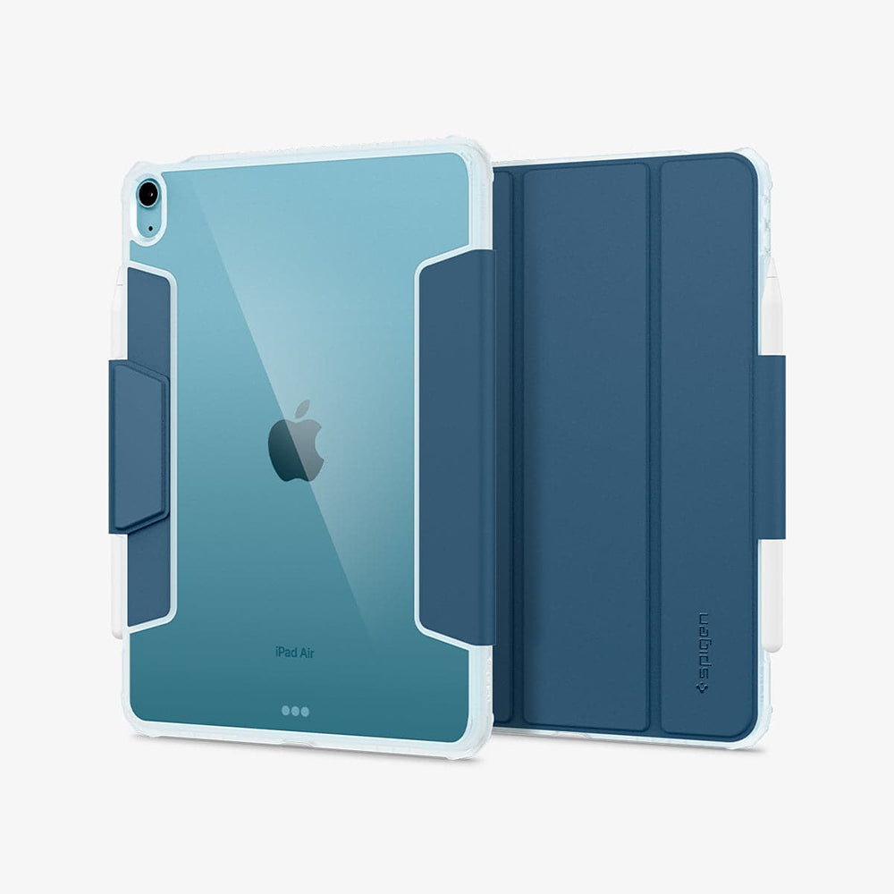 Spigen iPad Air 11" (2026/2025/2024) / 10.9" (2022/2020) Ultra Hybrid Pro-防摔保護套(黑/淺藍)