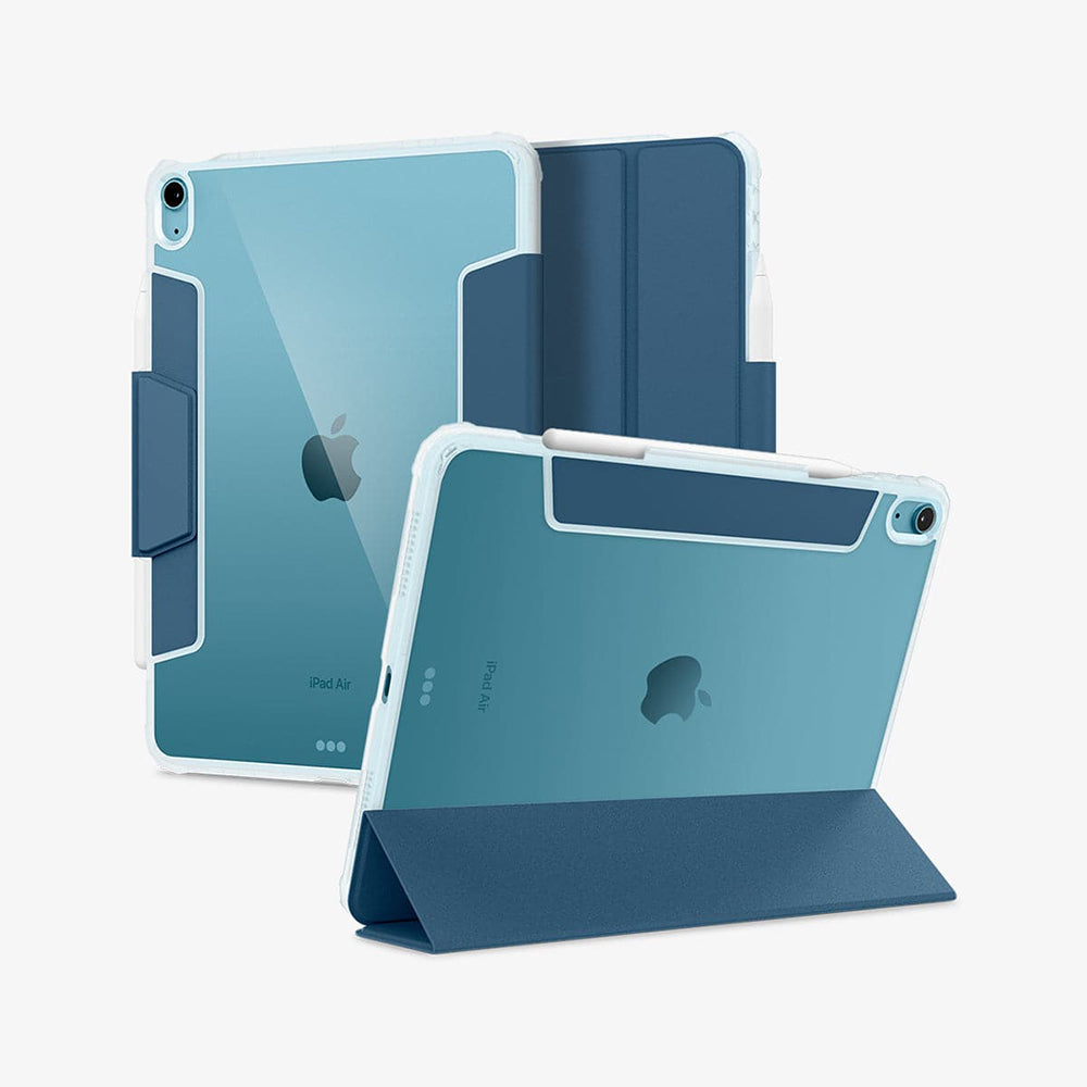Spigen iPad Air 11" (2026/2025/2024) / 10.9" (2022/2020) Ultra Hybrid Pro-防摔保護套(黑/淺藍)