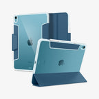 Spigen iPad Air 11" (2026/2025/2024) / 10.9" (2022/2020) Ultra Hybrid Pro-防摔保護套(黑/淺藍)