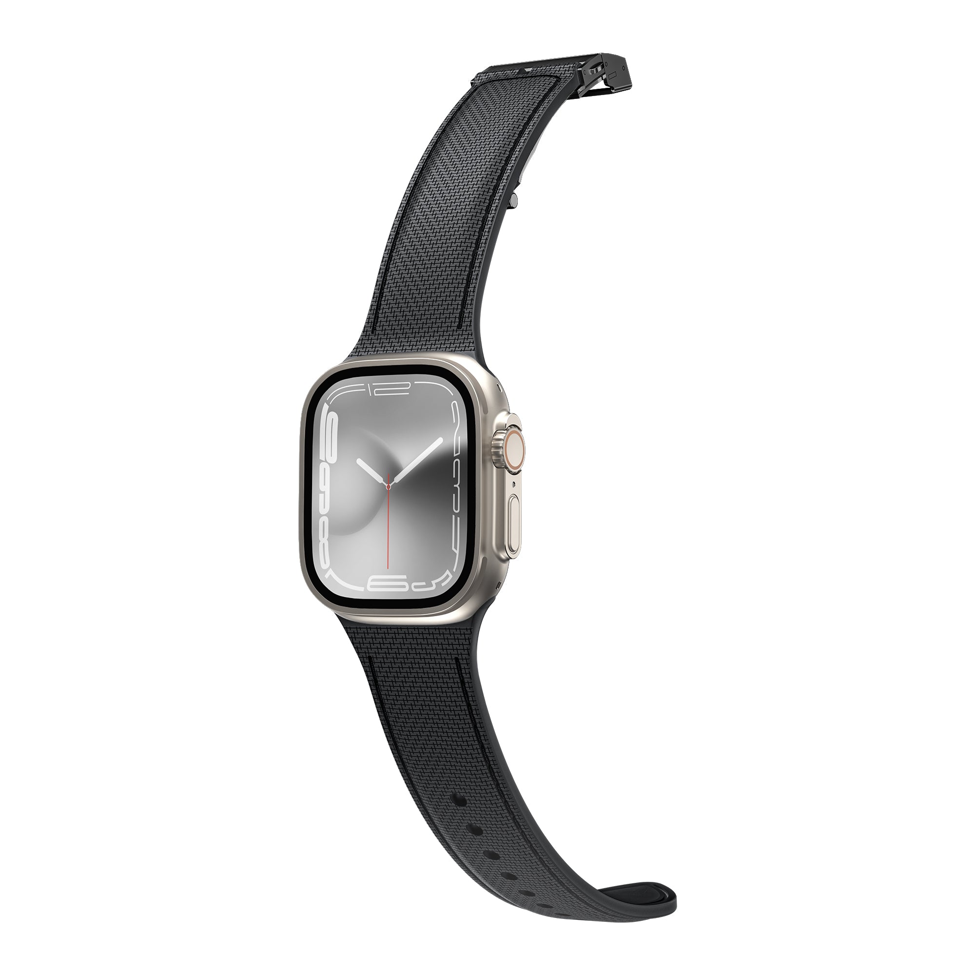 AMAZINGTHING Apple Watch Series (49/45/44/42mm) Titan Swift -皮革紋矽膠錶帶