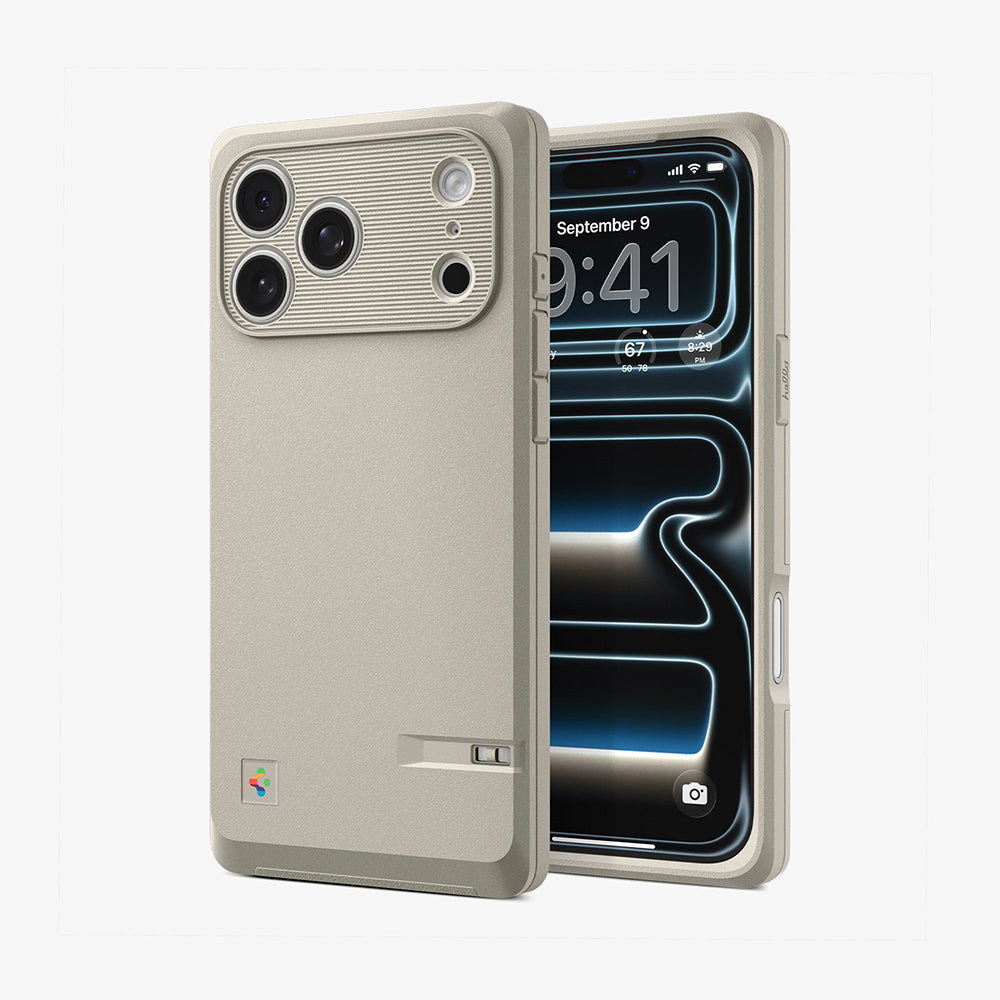 Spigen iPhone 17 Pro Max Classic LS MagFit Stone-磁吸復古防摔保護殼(經典米色)