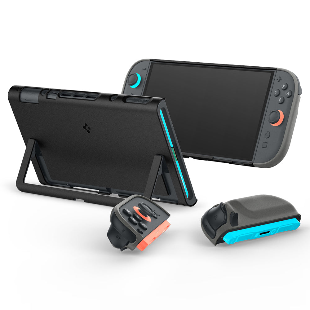 Spigen Nintendo Switch 2 Nano Pop-便攜支架保護殼(芝麻黑)