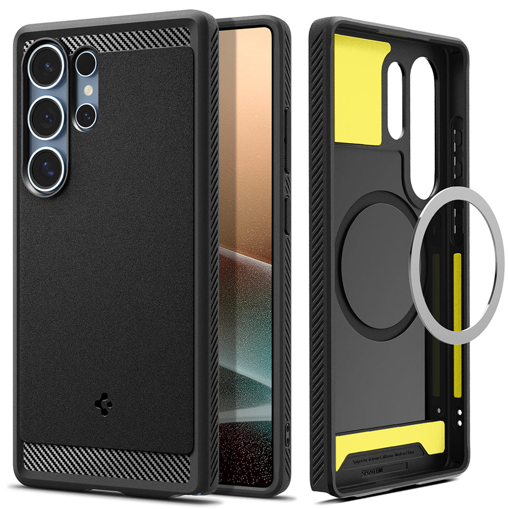 Spigen Galaxy S25 Ultra (6.9吋) Rugged Armor MagFit-磁吸軍規防摔保護殼