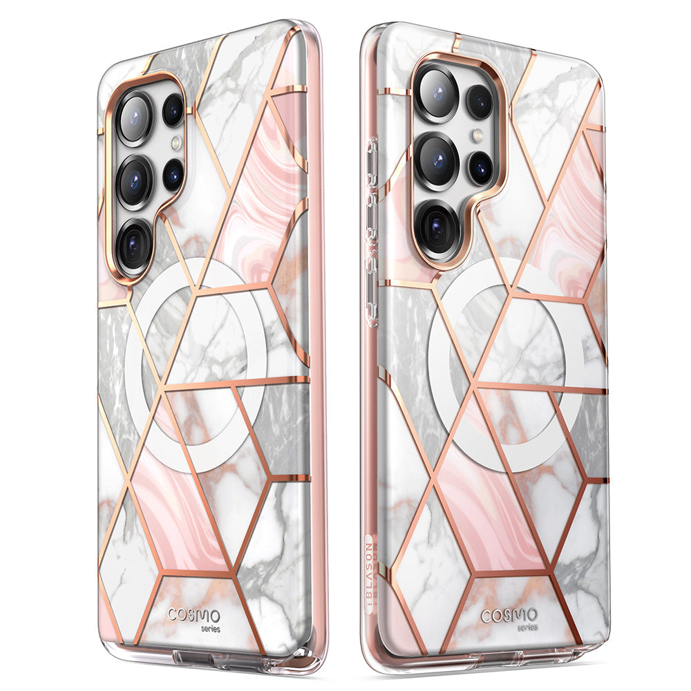 i-Blason Galaxy S25 Ultra (6.9吋) Cosmo-極致防摔保護殼(大理石: 含螢幕防護膜)