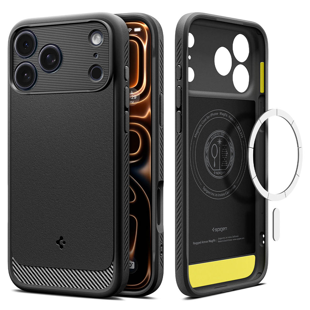 Spigen iPhone 17 Pro Max Rugged Armor MagFit-磁吸軍規防摔保護殼