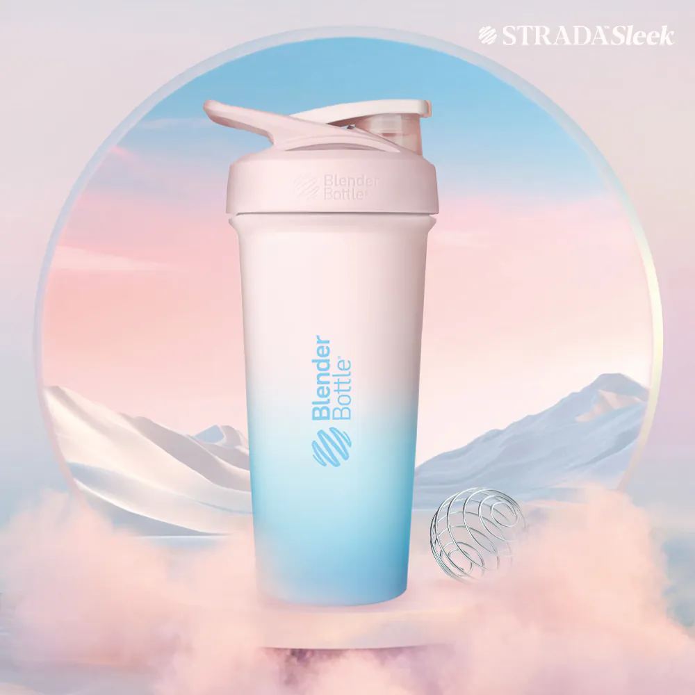 美國 Blender Bottle Strada Sleek 25oz 不鏽鋼保溫保冰杯 | 夢幻棉花糖