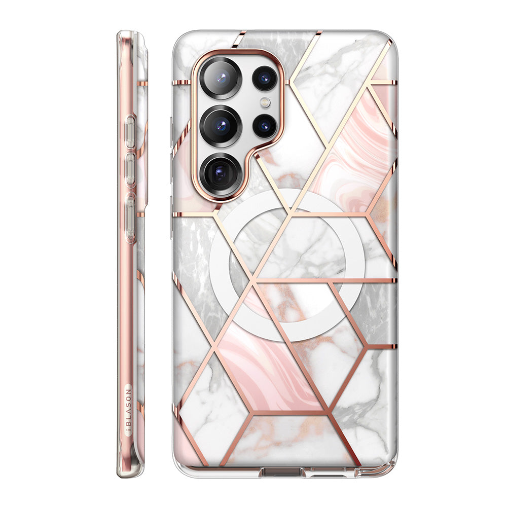 i-Blason Galaxy S25 Ultra (6.9吋) Cosmo-極致防摔保護殼(大理石: 含螢幕防護膜)