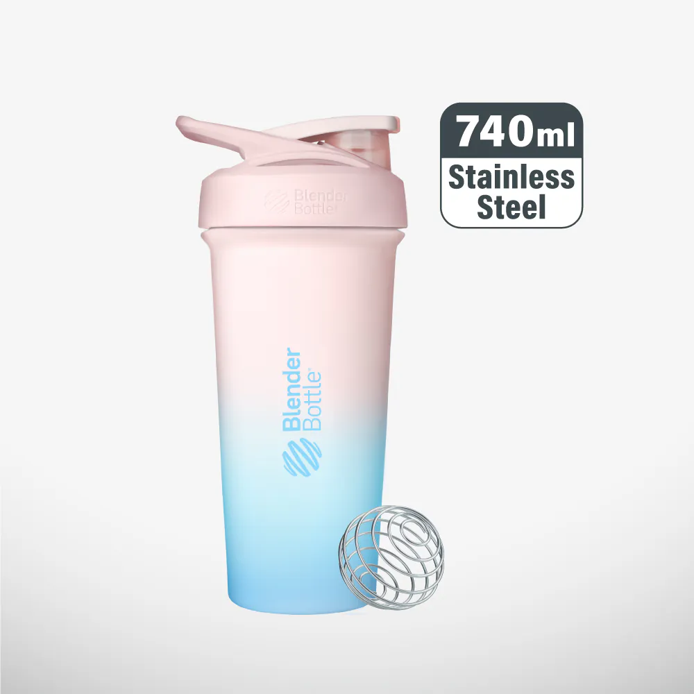 美國 Blender Bottle Strada Sleek 25oz 不鏽鋼保溫保冰杯 | 夢幻棉花糖