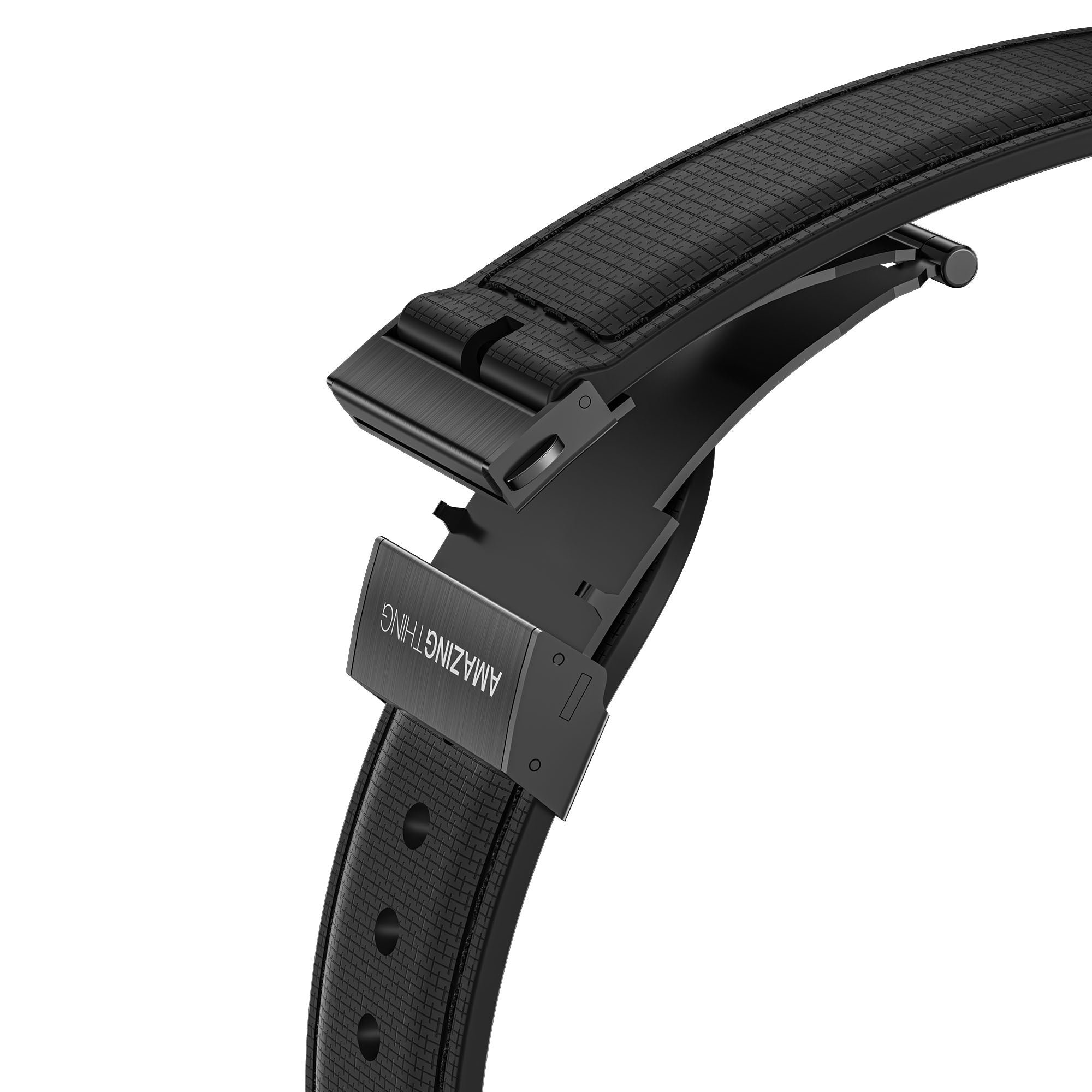AMAZINGTHING Apple Watch Series (49/45/44/42mm) Titan Swift -皮革紋矽膠錶帶