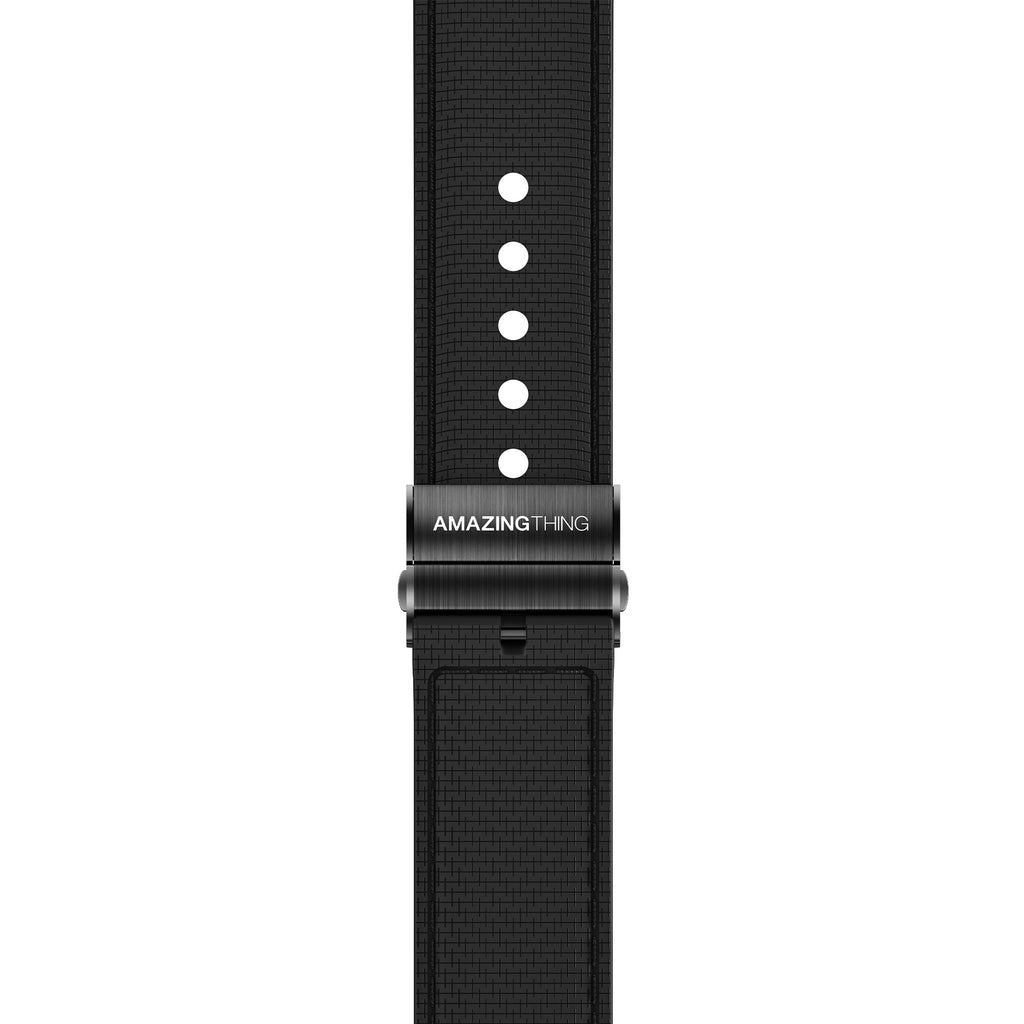 AMAZINGTHING Apple Watch Series (49/45/44/42mm) Titan Swift -皮革紋矽膠錶帶