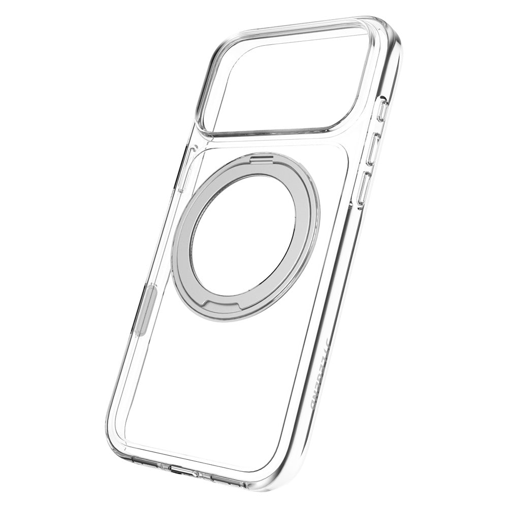 JTLEGEND iPhone 18 Crystal Ever恆透磁吸旋轉支架殼 - 透明