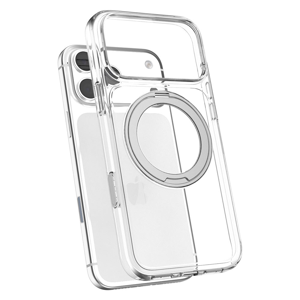JTLEGEND iPhone 18 Crystal Ever恆透磁吸旋轉支架殼 - 透明