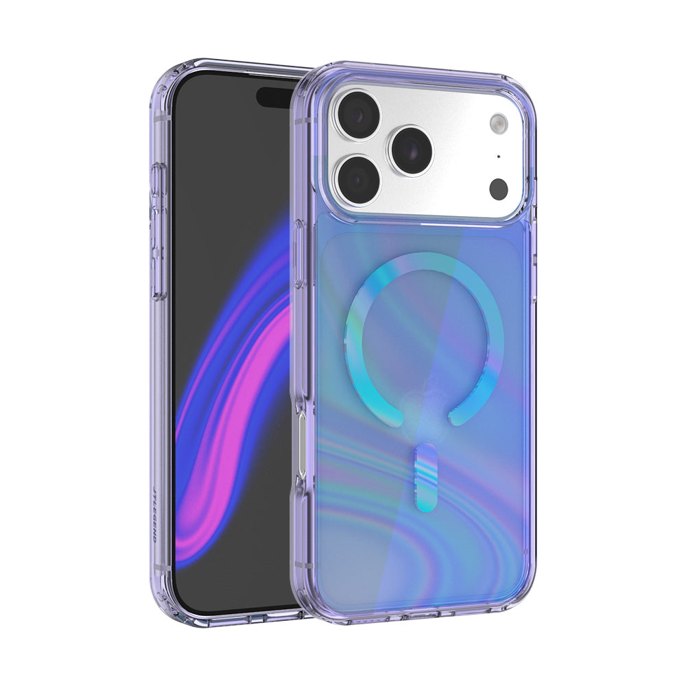 JTLEGEND iPhone 18 Dazzling Pro炫光晶透防摔殼 - 炫彩紫