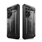SUPCASE Galaxy S25 Ultra / S25 Plus / S25-抗震防摔支架保護殼(黑: 含螢幕防護膜、夾扣套)