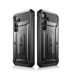 SUPCASE Galaxy S25 Ultra / S25 Plus / S25-抗震防摔支架保護殼(黑: 含螢幕防護膜、夾扣套)