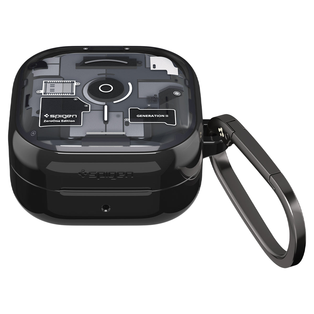Spigen Galaxy Buds4/4 Pro Case Ultra Hybrid Zero One Black-防摔保護殼(透視結構)